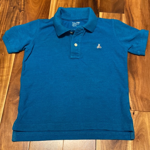 Boys Size 3 Polo Shirt Bundle of 2: Gymboree Red with Helicopter & GAP Dark Teal - Picture 2 of 8